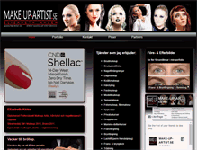 Tablet Screenshot of make-up-artist.se